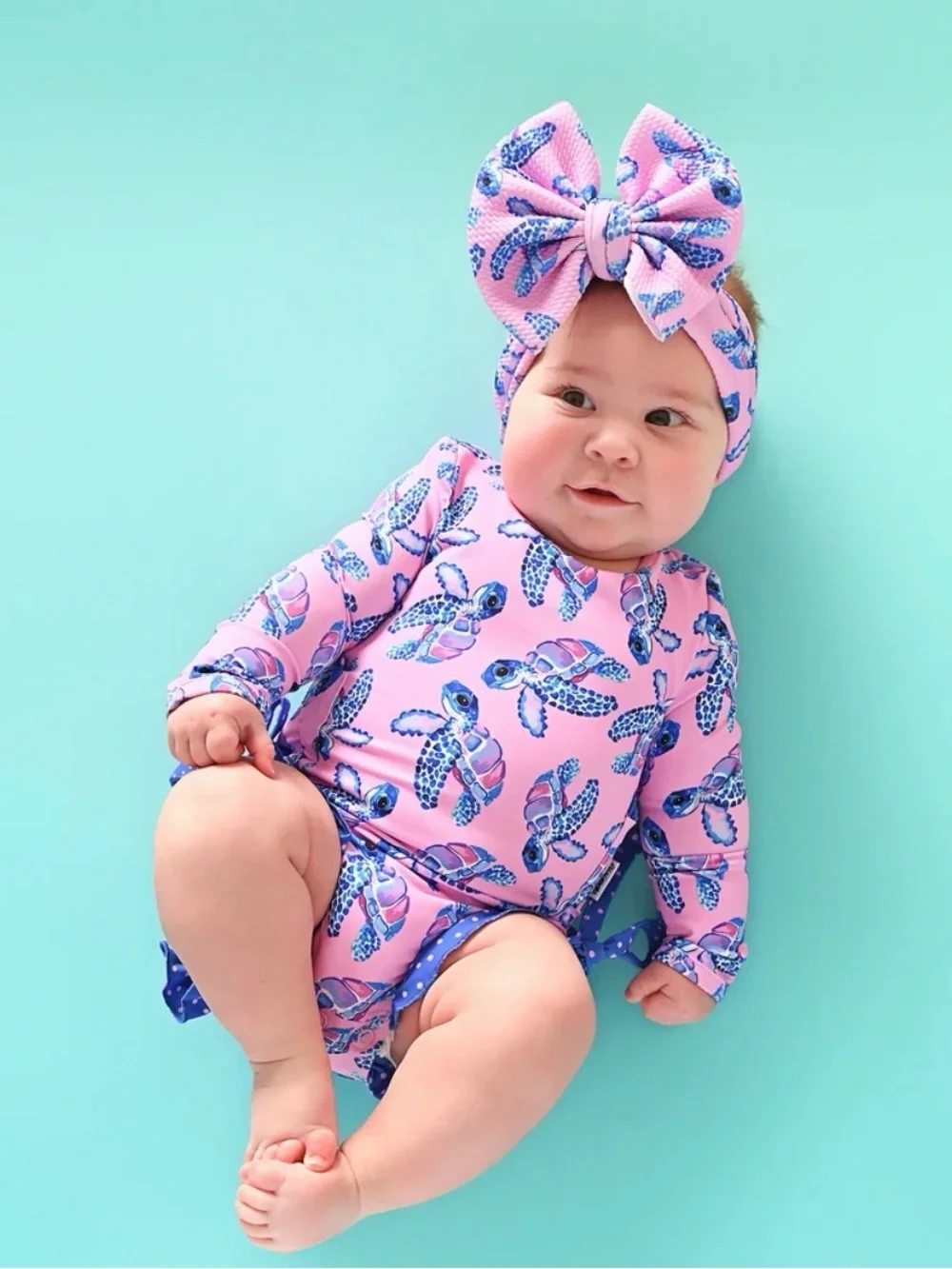 Gigi and Max Coral Pink Headwrap Bow (singular bow listing)
